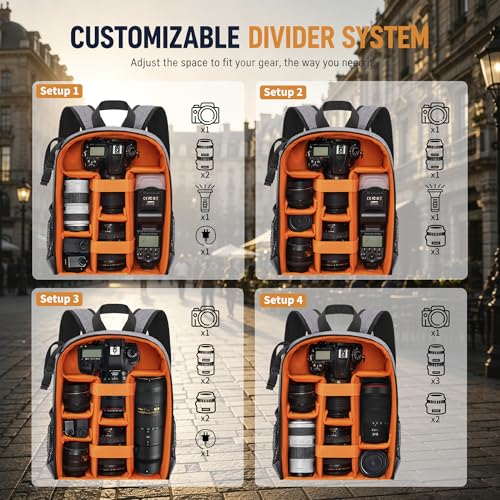 Mochila para cámara compatible DSLR con compartimento laptop 13.5” miniatura 5