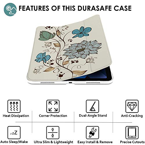 Image of DuraSafe Cases for iPad PRO 11 Inch 2 [ Pro 11 2nd 2020 ] Generation A2228 A2068 A2230 MY232HN /A MXDC2HN /A MXDE2HN /A MY252HN /A MXDD2HN /A Smart Auto Sleep /Wake Printed PC Cover - Watercolor Flowers