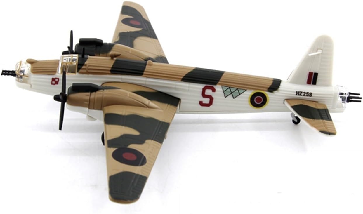 Miniature Scale 1/144 for World War II British Air Force Bombers Finished Military Aircraft Model Replica Airplane Flying Toy Game Kits