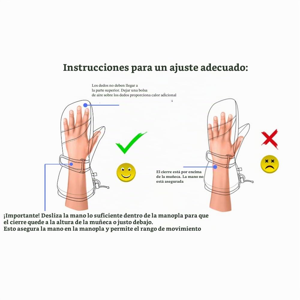 Manoplas para niños, bebés y bebés - Guantes de invierno impermeables Thinsulate