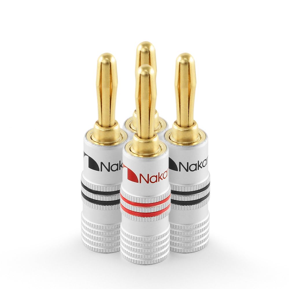 Amazon | Nakamichi バナナプラグ banana plugs 24K金メッキ