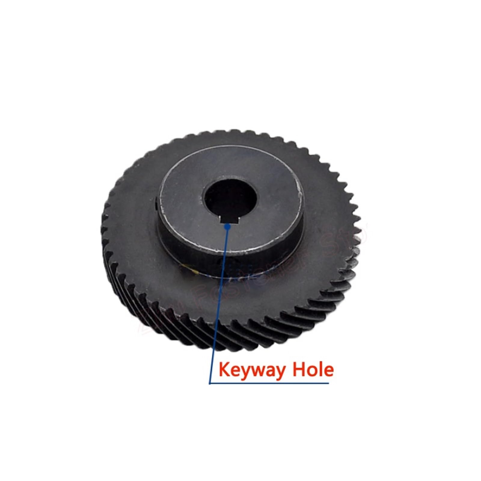 1 engrenage conique hélicoïdal Mod 60 dents 45 degrés - rotation à gauche et à droite, acier 45#, tailles d'alésage 10-25 mm (16 mm (keyway 5 mm) 1 M 60T-Left)