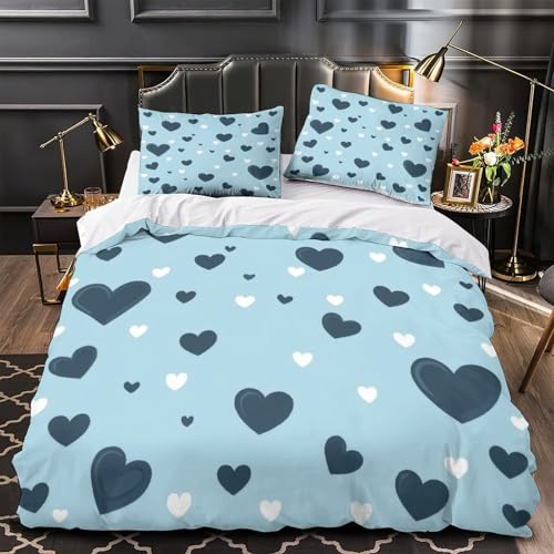 Housse de couette zippée anti-acarienne lit simple fille 3D - 2