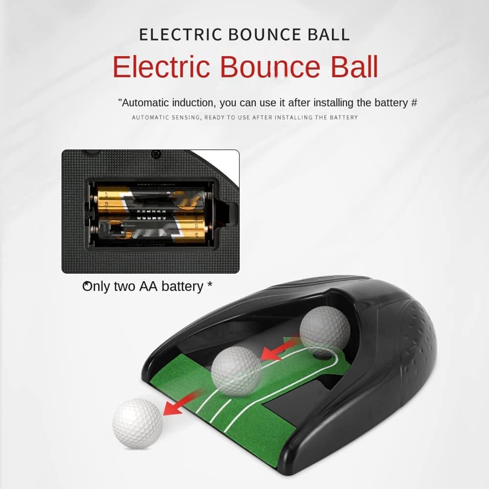 Automatic Golf Ball Training Return Device Golf Putt Training Tool Equipment Auto Return Machine for Indoor Outdoor Office Practice Training Aids