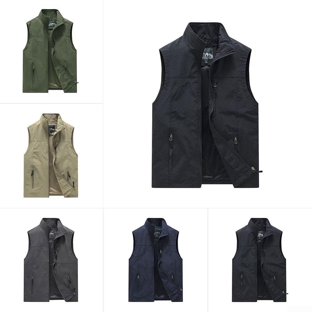 Chaleco para Hombre Sin Mangas Cuello Alto Outdoor