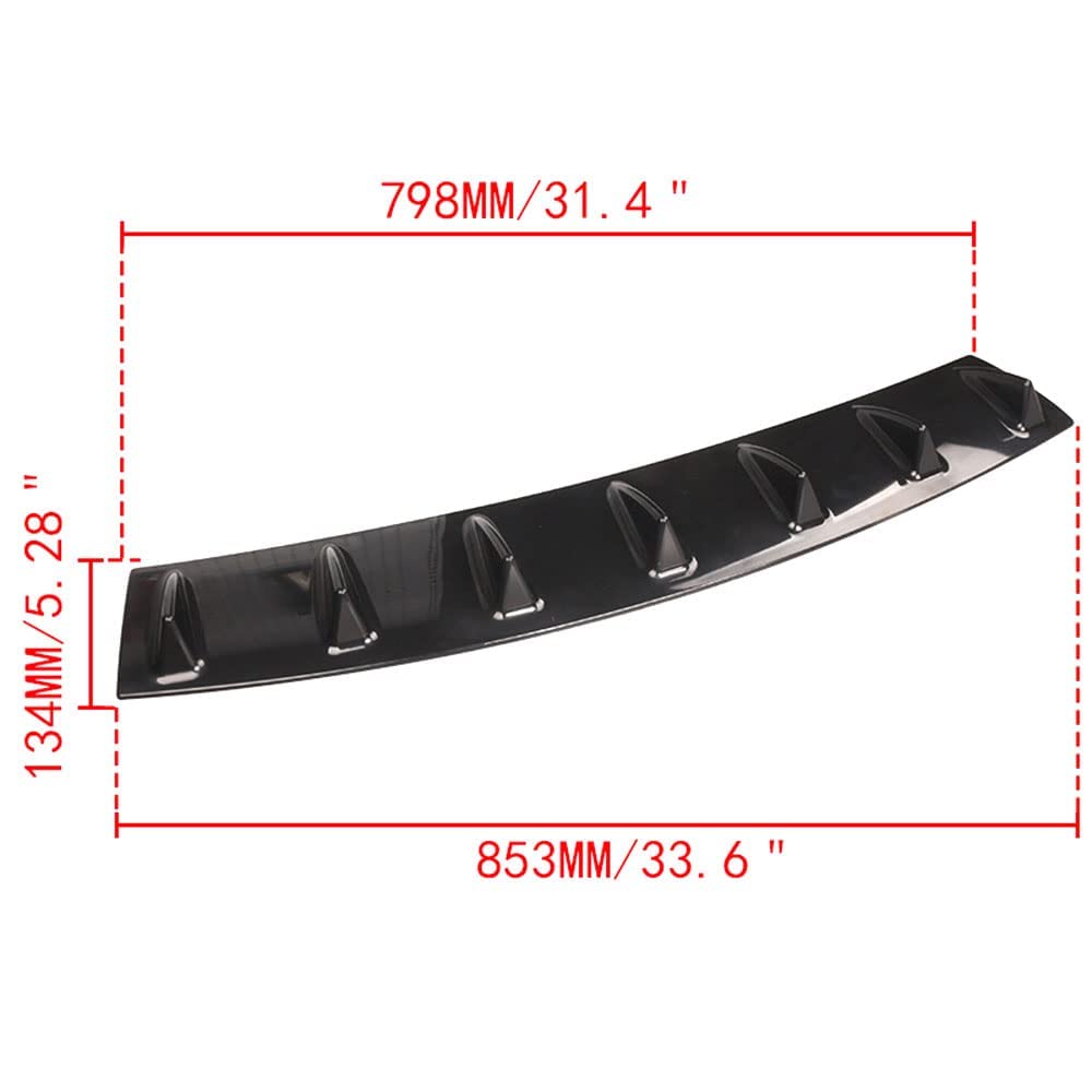 Diffusore Paraurti Posteriore Auto per Audi A1 A3 A4 A5 A6 A7 A8 B6 B7 B8 B9 C6 C7 C8 D3 D4 D5 D6,Spoiler Posteriori Diffusore Labbro Posteriore Modifica Accessori,A/7fin