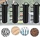 Pavillon Sandsäcke 4 Stück,15x50cm Pavillon Gewichte, Oxford Sandsack Beschwerung, Sandsäcke Standfuß, mit Langen Gürtel, für Camping Zelte, Sonnenschirme, Schwarz