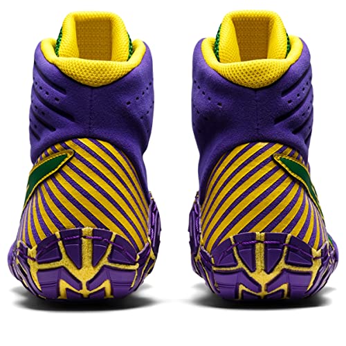 ASICS ASICS Men's AGGRESSOR 4 Wrestling Shoe, 7, ROYAL AZEL/GREEN