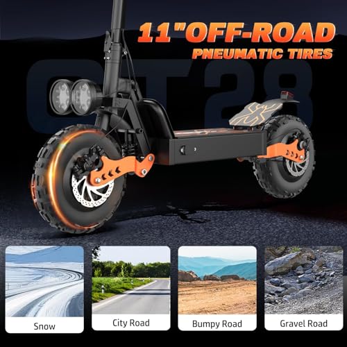 ASKGO Electric Scooter for Adults, Dual Motor 3000W Off-Road