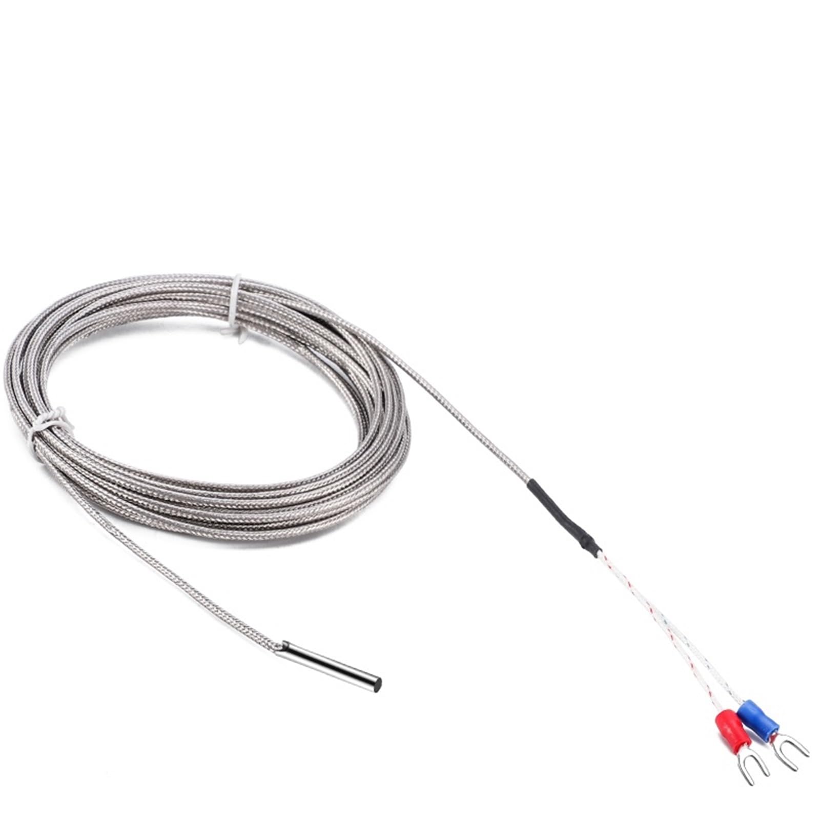Termopar tipo K 4x30mm sensor de temperatura con cable trenzado blindado 1M para controlador 7