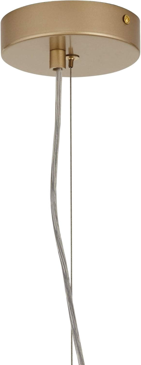 Possini Euro Design Baldwin Gold Pendant Chandelier Lighting 25 1/2" Wide Sculptural Modern Orb Floral 6-Light Fixture for Dining Room Living House Home Foyer Kitchen Island Entryway Bedroom