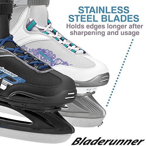 image for Rollerblade Bladerunner Ice Zephyr Men's Adult Ice Skates, Black and B