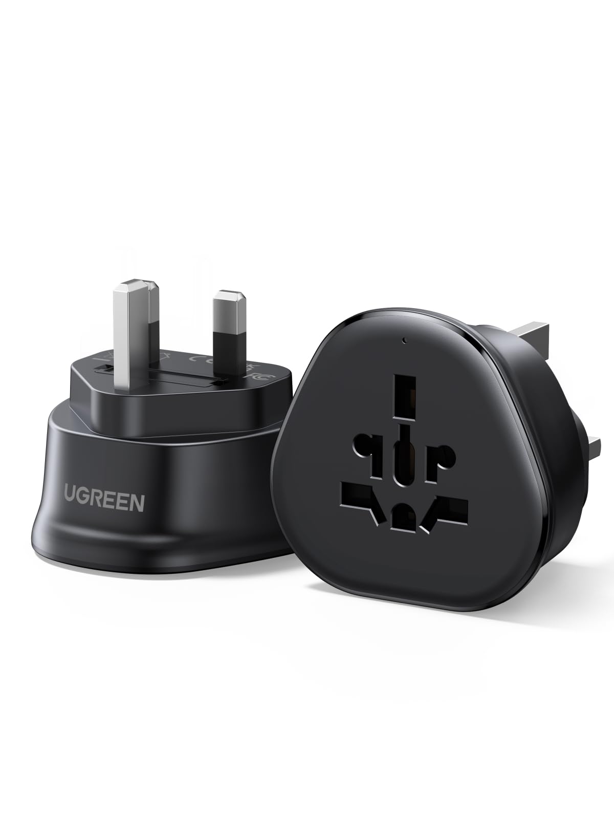 UGREEN 海外転換プラグ BFタイプ コンセント変換器 コンセント 1個AC差込口 マルチ電源変換プラグ C/A/B/G/Iタイプ シンガポール/香港/イギリスなどの国に対応 コンパクト 旅行便利 - 1