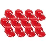 MLB Mini Batting Helmet Ice Cream Sundae/Snack Bowls, Reds - 12 Pack