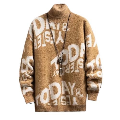 Pull en cachemire homme col rond chaud et épais pour un hiver élégant
