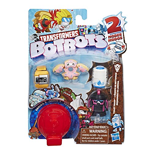 Transformers Botbots Toys Series 1 Toilet Troop 5 Pack - Mystery 2-in-1 Collectible Figures!