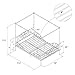 DHP Canopy Sturdy Bed Frame, Metal, Full, Gold