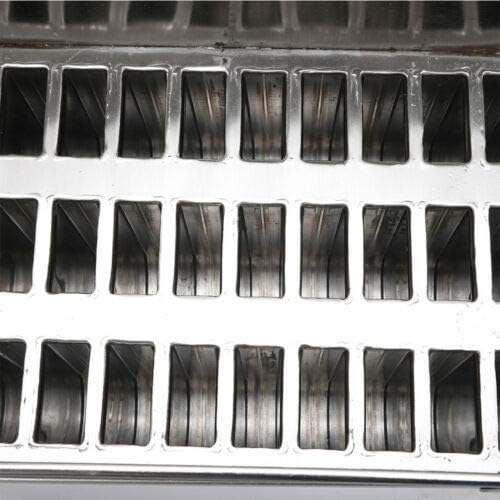 Miniatura 5 de Juego de moldes de paletas de acero inoxidable 2030 cavidades moldes de hielo caseros para helado DIY (20 unidsmodelo A)