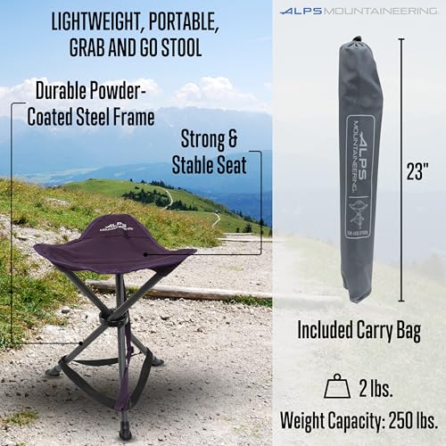 Image of ALPS Mountaineering Tri-Leg Stool - Eggplant
