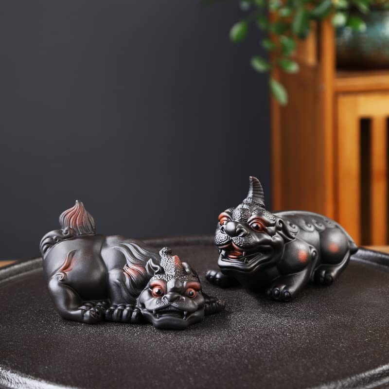 水を避ける獣カデ蝮 卓上 招財 茶寵 文机 文鎮 書道具 装飾品 工芸品 置物 Amazon.co.jp: 茶道具 茶道置物デスク装飾装飾品 茶玩 縁起物 禅意 茶