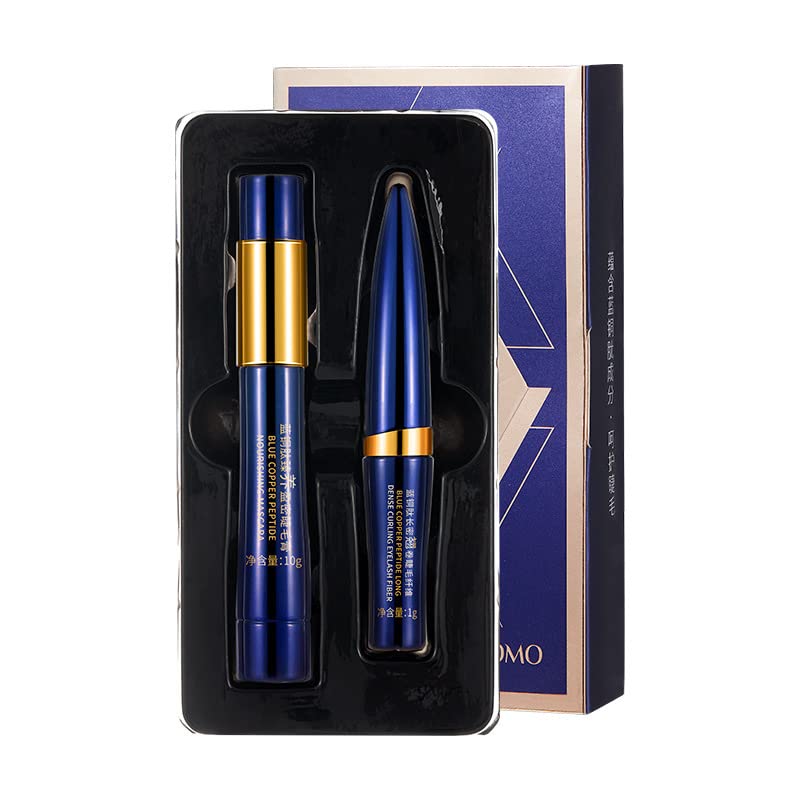 GECOMO Lash 4D Mascara Waterproof Fiber Mascara Liquid Lash Mascara Thick Eyelash Long Lasting Smudge-Proof(Black Set) 210007-FBA