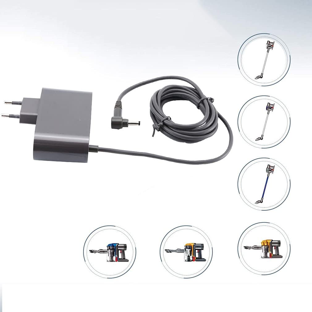 Caricabatteria Sostitutivo Adattatore per Dyson V10/SV12/V11/SV14/V15, 30.45V Aspirapolvere Caricatore per Dyson Absolute Animal Cordless Handheld Aspirapolvere