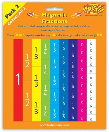 Fridgemagic Magnetic Teach Yourself Fractions
