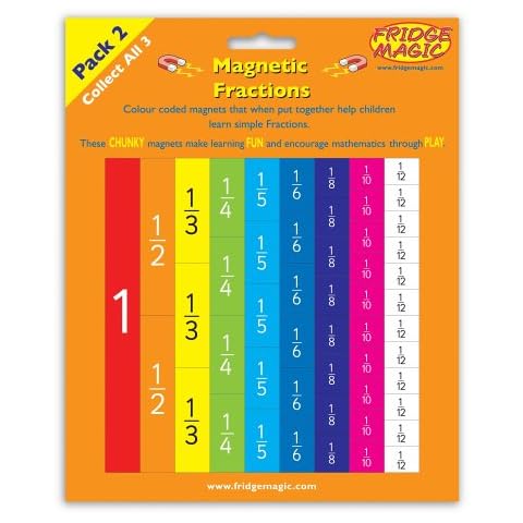 Fridgemagic Magnetic Teach Yourself Fractions Cover
