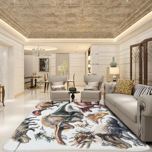 Alfombra decorativa de cocina y balcón con paisaje de animales 5