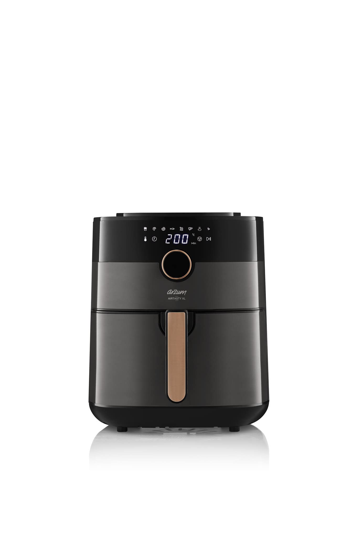 Arzum AR2062-G Airtasty Air Fryer con capacità di 4 l, senza olio, fritto sano, tempo e temperatura, cestino facile da pulire