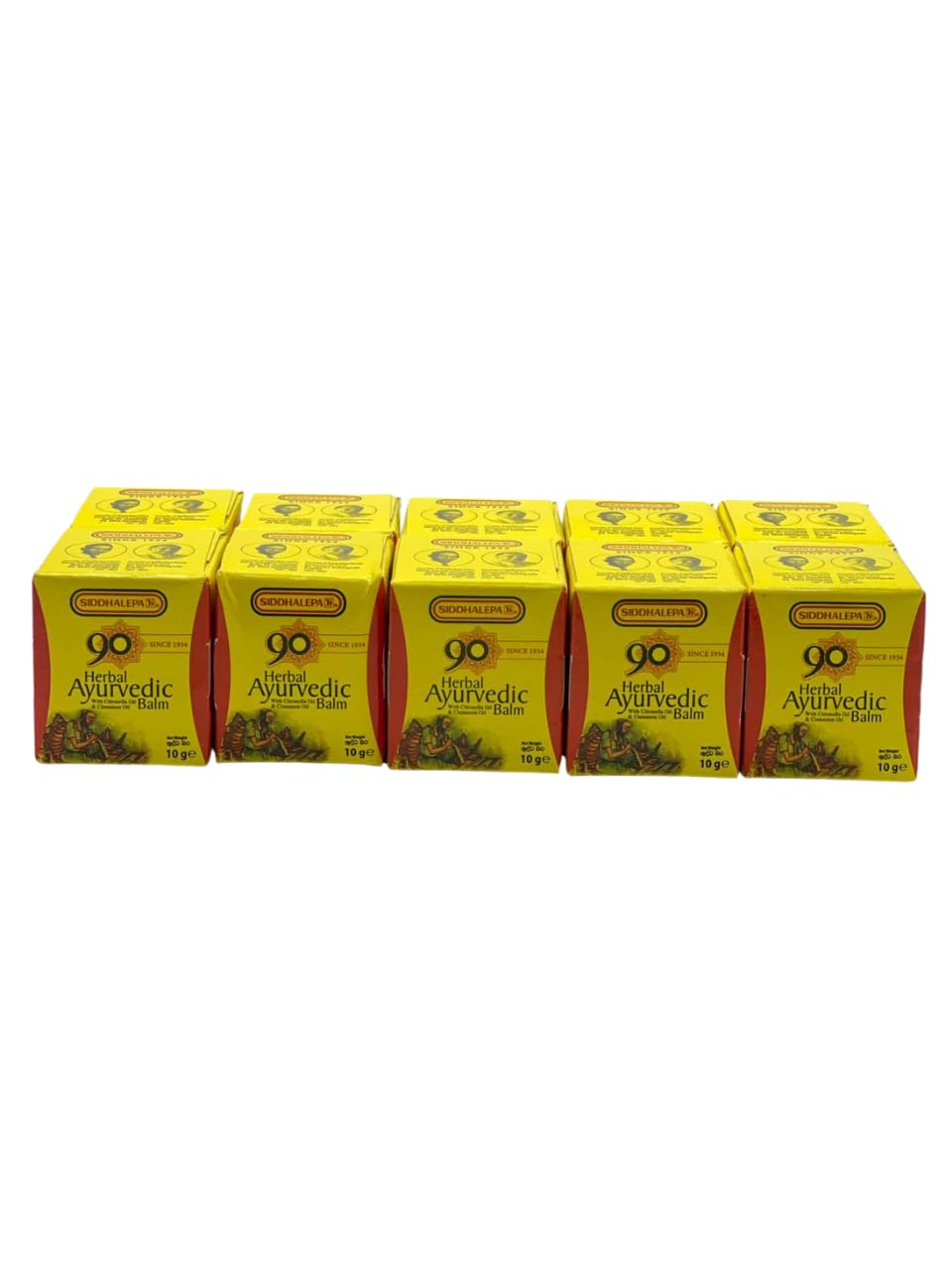 Siddhalepa® Ayurvedic Herbal Balm (10g x 10pcs)