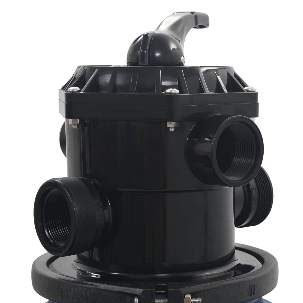 Genérico Filtro a Sabbia per Piscine Valvola a 6 Posizioni Blu 560 mm,16.22kg,91727