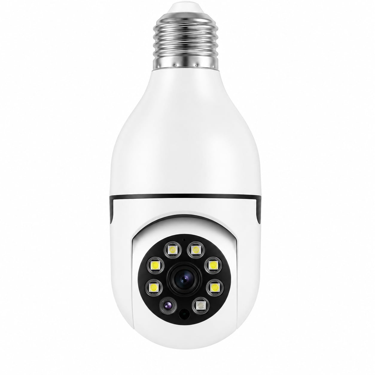 WiFi Panorama Bulb Security Camera 360° PTZ E27 Socket FS-12 | Two-Way Audio, Night Vision, Remote Viewing App, Micro SD Card Support, Indoor CCTV-image-4