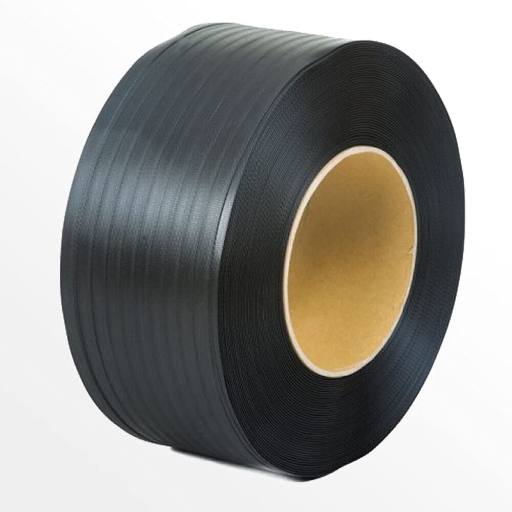 2 Rollen PP Umreifungsband 12,0 mm x 0,55 mm 200 mm Kern 3000m/Rolle schwarz