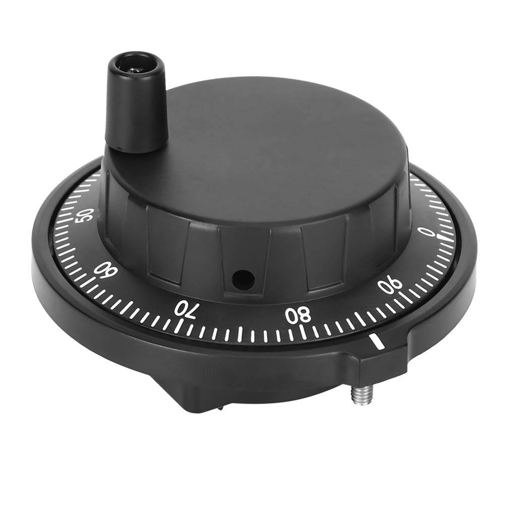 Encodeur d'impulsion de roue à main, encodeur manuel de générateur d'impulsions de volant de commande numérique par ordinateur de 80mm 100PPR pour le système de CNC,Volant De