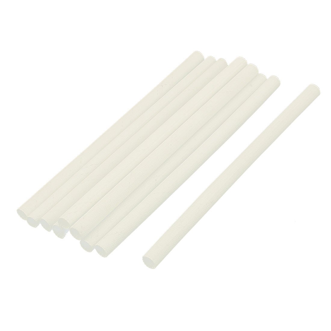 Aexit 10Pcs 150mm Wiring & Connecting x 6mm Wire Fiberglass Insulation Sleeves Tube Heat-Shrink Tubing Cable Wrap