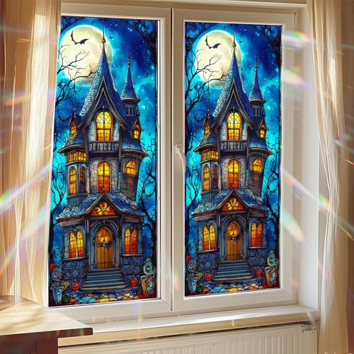 Película Decorativa para Ventana Halloween Castillo Encantado miniatura 2