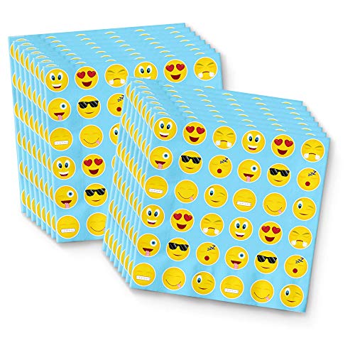 Emoji Birthday Party Supplies Set Plates Napkins Cups Tableware Kit For 16 #TOP5