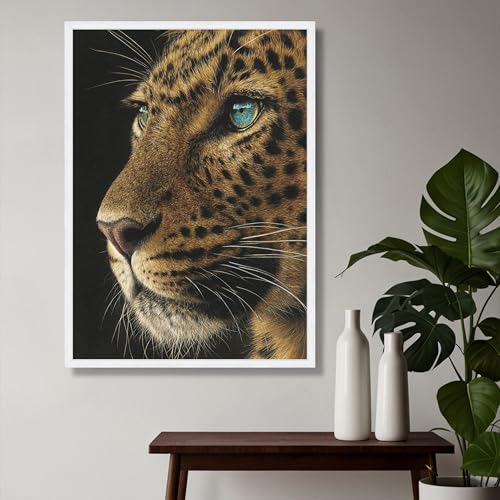 Lienzo de leopardo majestuoso 30x40cm decorativo para salon 2
