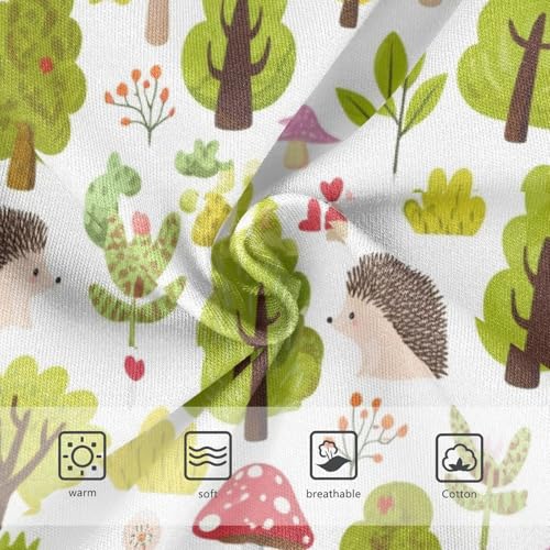 Joisal Cute Cartoon Green Hedgehogs Plants Girls Underwear Toddlers 2t Cotton Little Girl Panties Aesthetic Briefs Underpants3