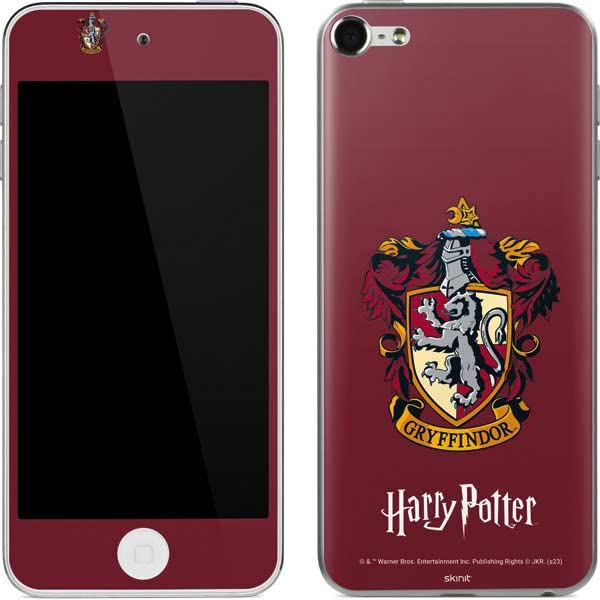 Skinit Decal MP3 Player Skin Compatible with iPod Touch (6th Gen 2015) - Officially Licensed Warner Bros Gryffindor House Crest Design