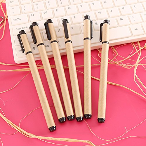 Set de 10 bolígrafos roller de tinta negra 0.5mm miniatura 2