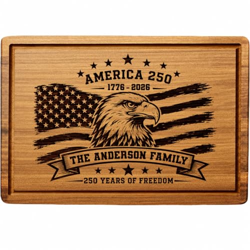 Tabla de cortar rectangular de bambú personalizada miniatura 1