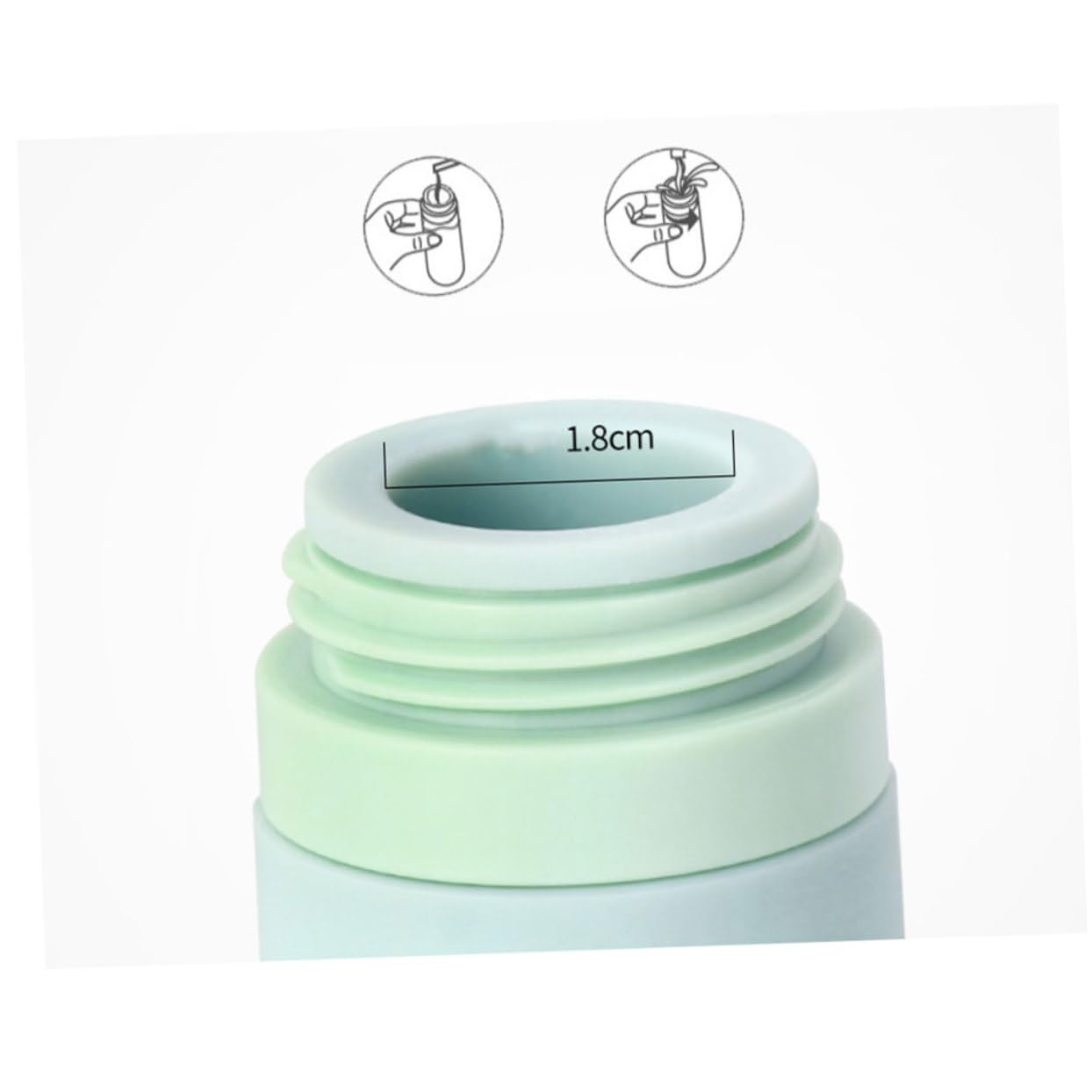 Didiseaon 6pezzi Bottiglie Viaggio Ricaricabili Silicone Da Contenitori Vuoti Per Shampoo e Lozione Impermeabili e Leggeri Perfetti Per Viaggi e Uso Quotidiano
