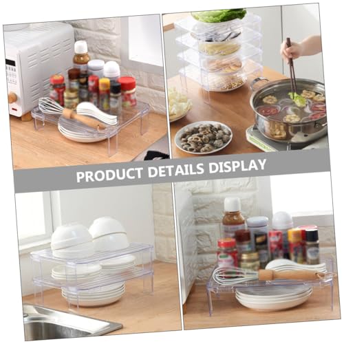 Étagère de réfrigérateur transparente et support empilable pour aliments sains - 4