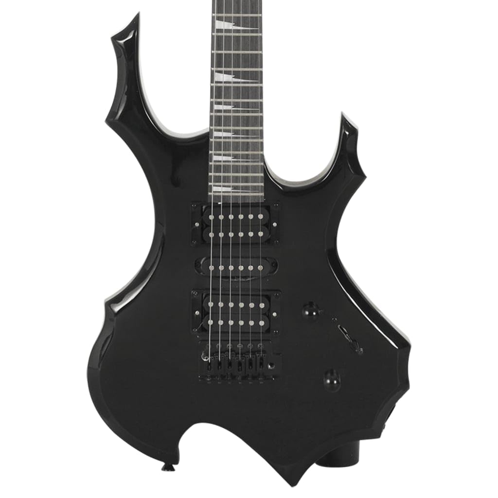 Generico Chitarra Elettrica per Principianti con Custodia Nera 4/4 39",Nero,3.79kg,70187