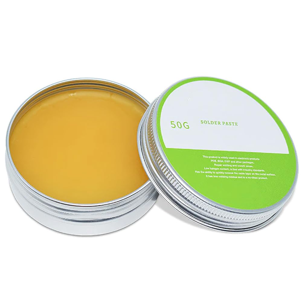 Rubik Lead-Free BGA Solder Paste 50g for Welding Components Mobile Phone Repair, No Clean, Rosin Soldering Flux