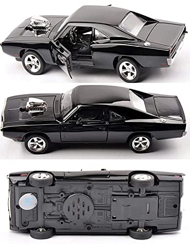 Image of Alloy Car Model Diecasts Metal Toy with Sound /Light /Pull-Back Off-Road Vehicles Car Model Collection Kids Toys Gift Multicolor Pack of 1 (1:32 Dodge Charger)