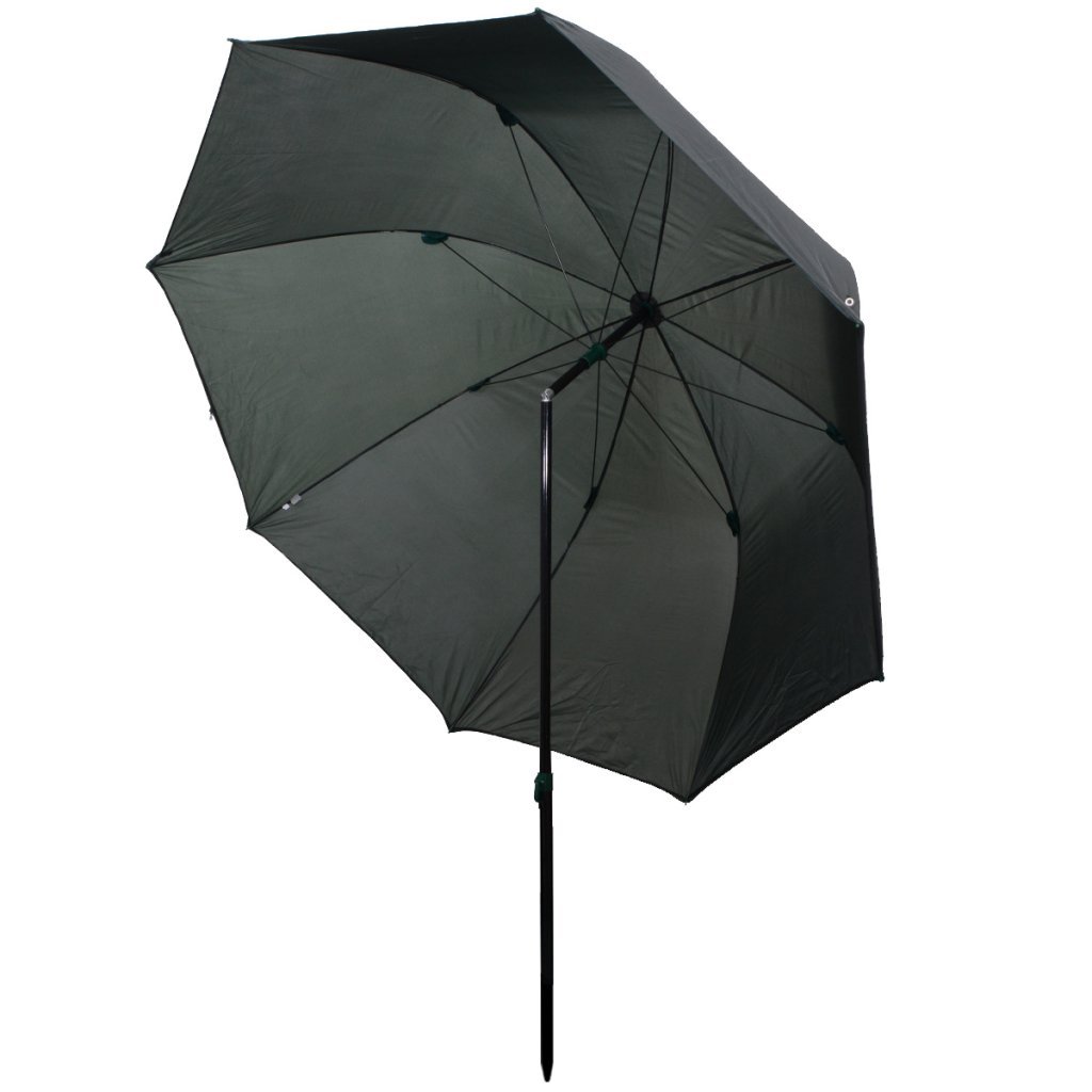 vidaXL Parapluie de pêche Vert 300x240 cm