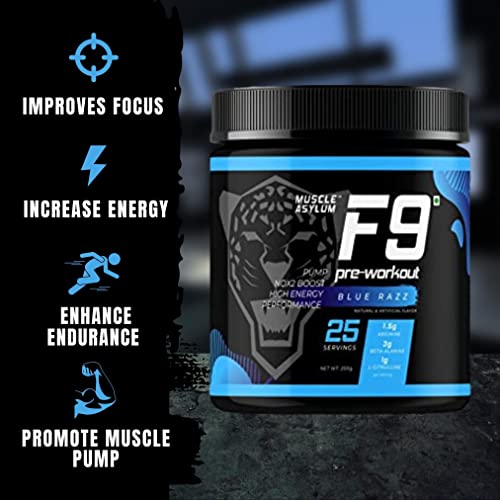 Image of F9 Pre-Workout 25-50 ser (200, Blue Razz)